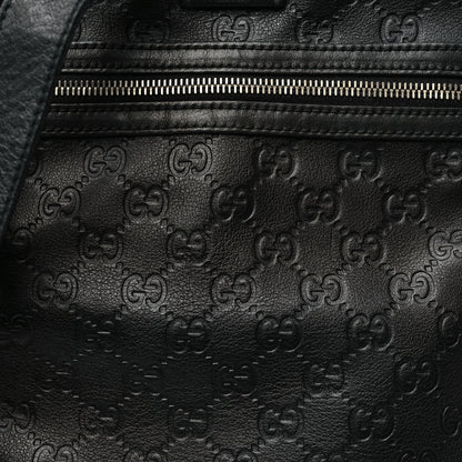 Gucci Guccissima Flat Messenger Bag Black 8 of 13