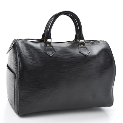 Louis Vuitton Epi Speedy 35 Black 2 of 15