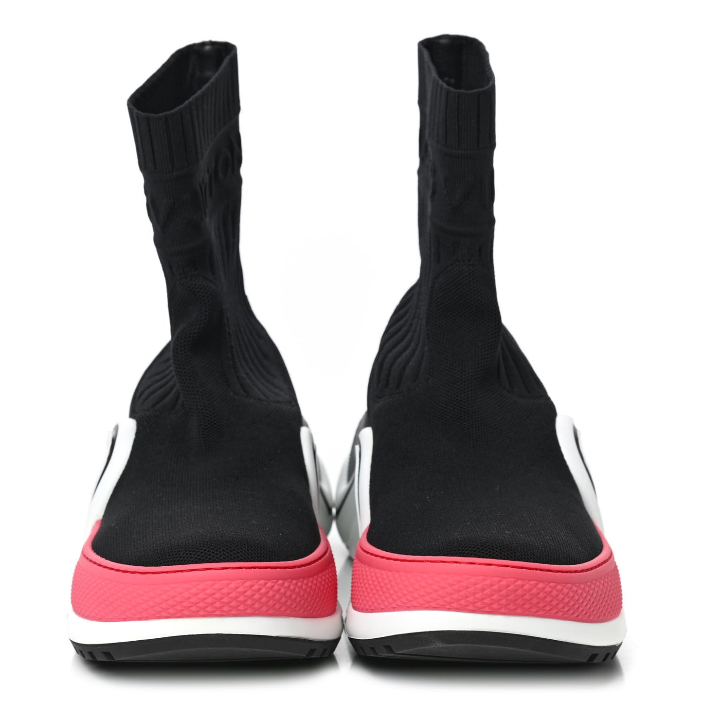 Stretch Textile LV Archlight Sneaker Boots 37.5 Fuchsia Black