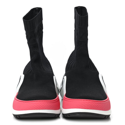 Louis Vuitton Stretch Textile LV Archlight Sneaker Boots 37.5 Fuchsia Black 2 of 8