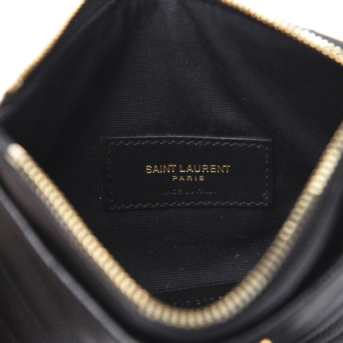 Grain De Poudre Chevron Monogram Bill Pouch Black