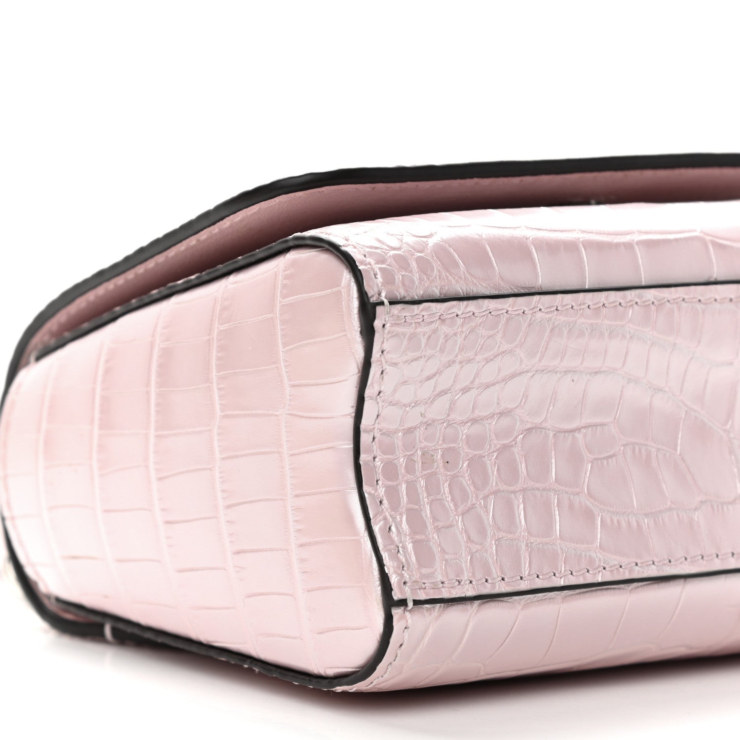 Louis Vuitton Alligator Mini Twist Shoulder Bag Rose Nacre Pink 8 of 9