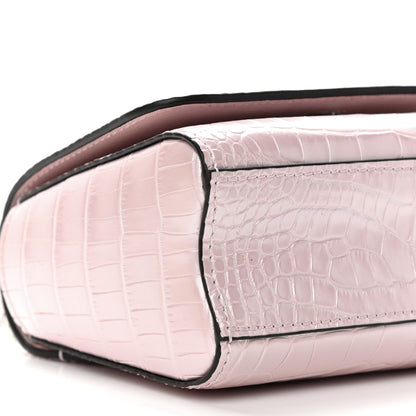 Louis Vuitton Alligator Mini Twist Shoulder Bag Rose Nacre Pink 8 of 9
