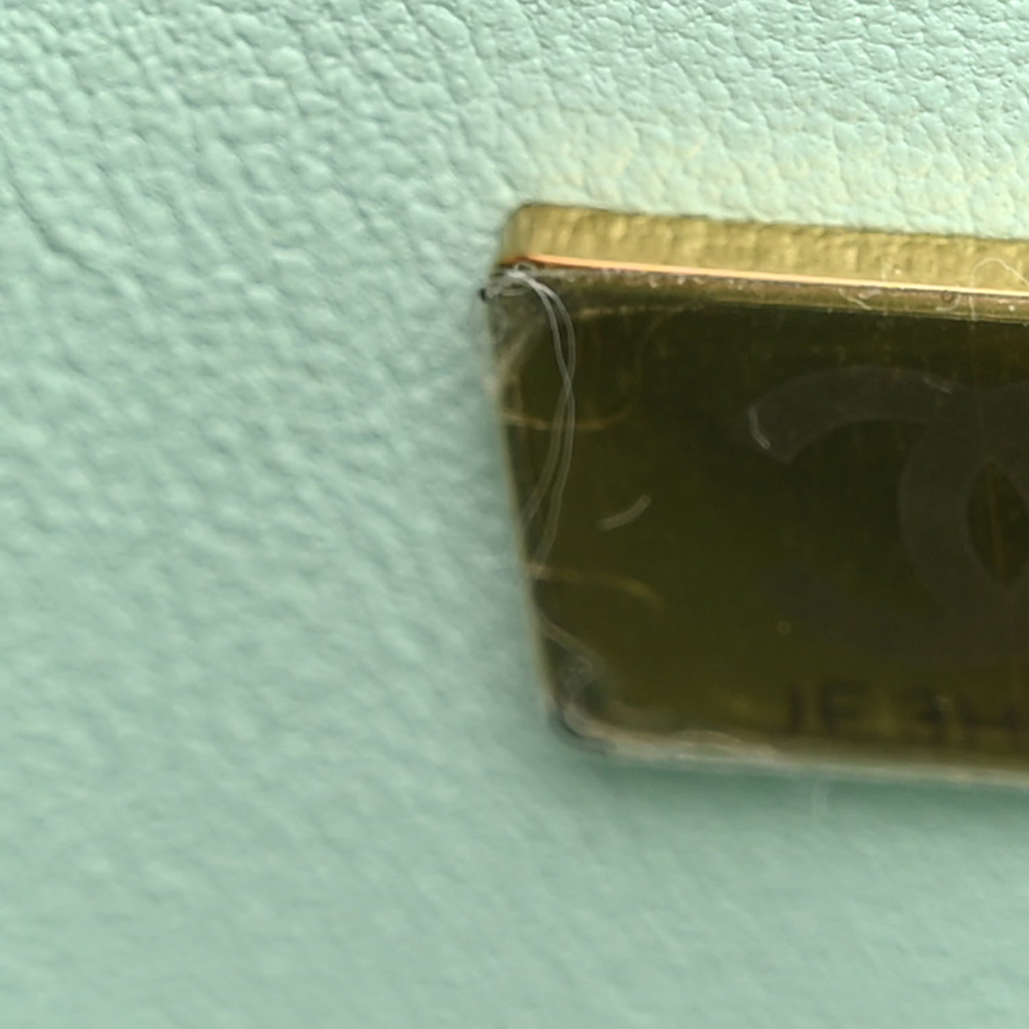 Chanel Tweed Handle Crush Top Handle Flap Bag Light Blue Ecru 7 of 10