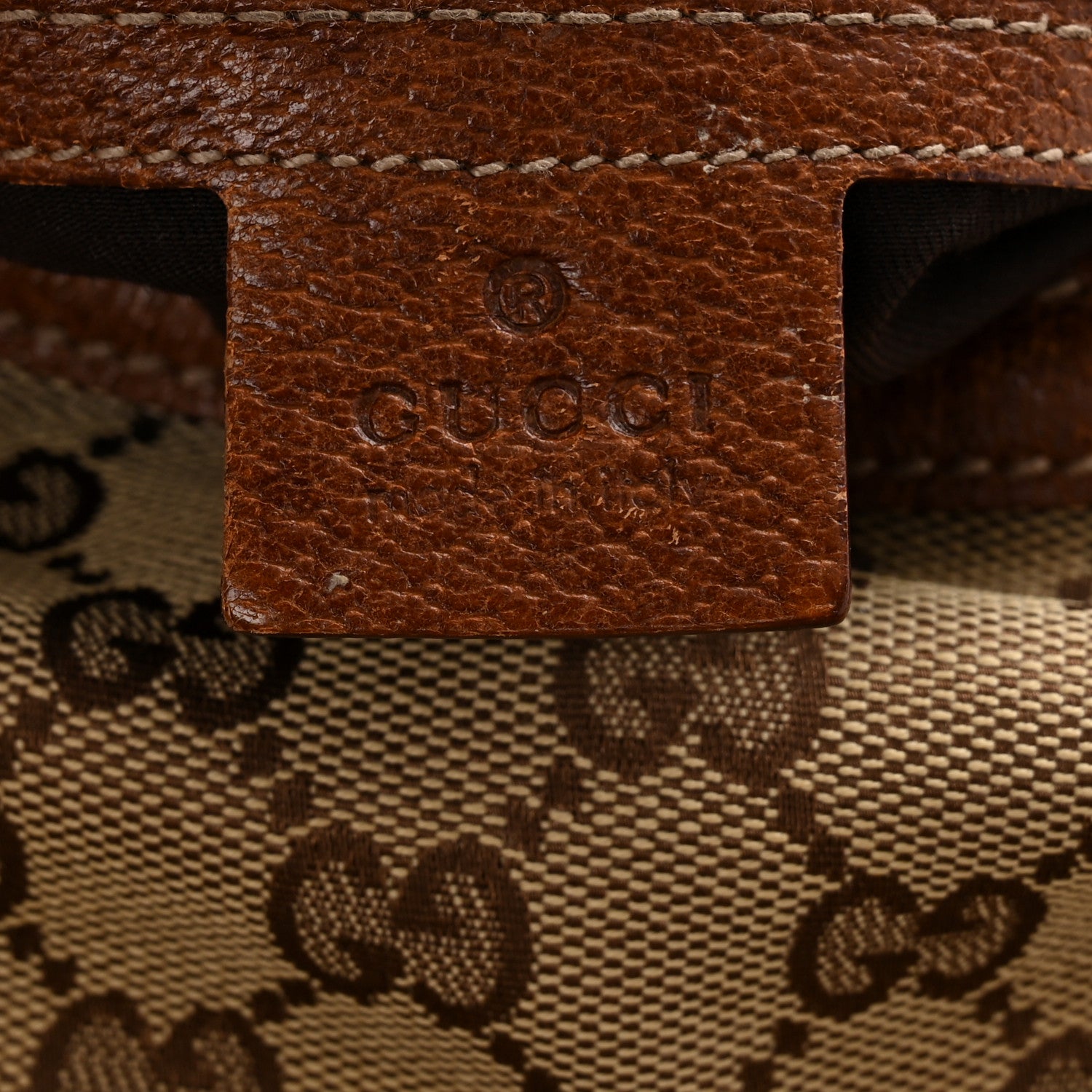 Gucci Monogram Bamboo Ring Hobo Brown 6 of 11