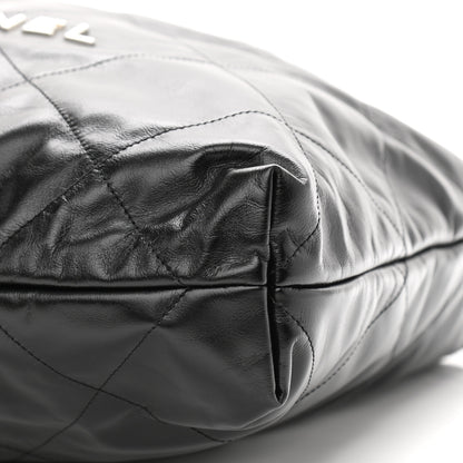 Chanel Shiny Calfskin Quilted Chanel 22 Black 10 of 11
