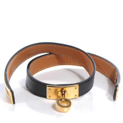 Hermes Chamonix Kelly Double Tour Bracelet XS Black 3 of 8