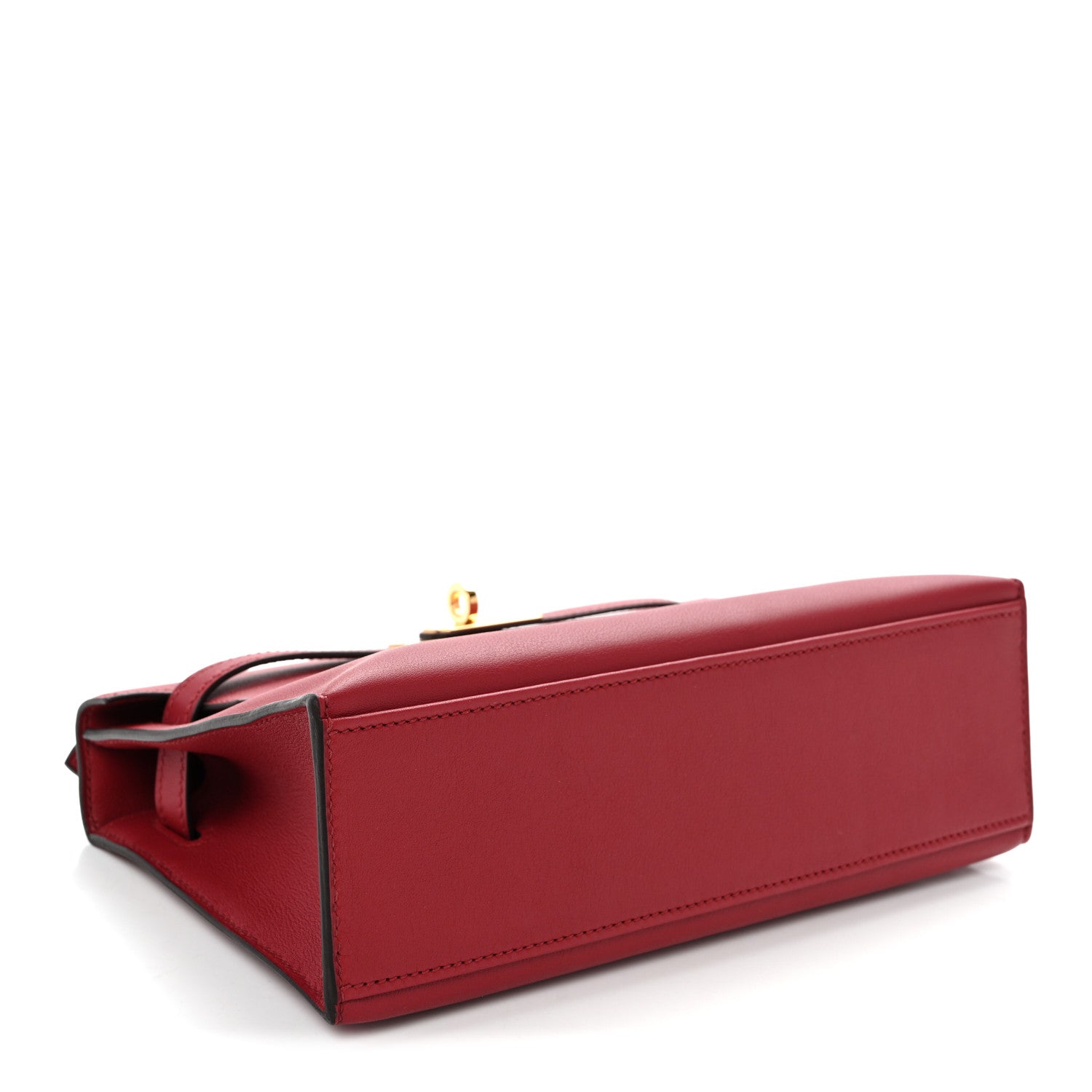 Hermes Swift Kelly Pochette Clutch Rouge Grenat 4 of 11