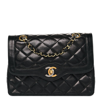 Chanel Lambskin Quilted Small Single Flap Black 1 of 10