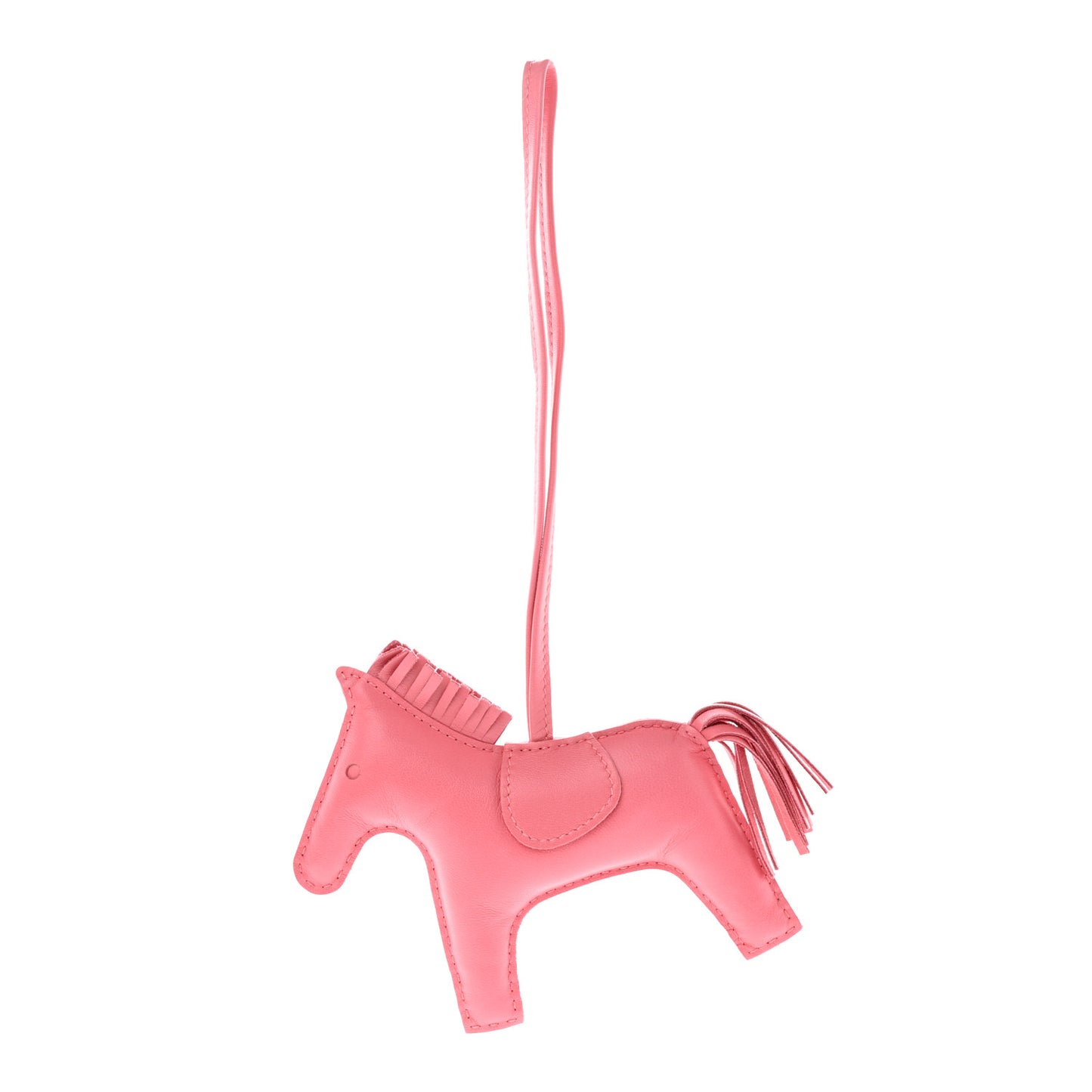 Milo Lambskin Grigri Rodeo Horse Bag Charm GM Rose Azalee