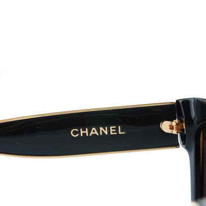 Chanel Acetate CC Cat Eye Sunglasses 5271 Black 4 of 6