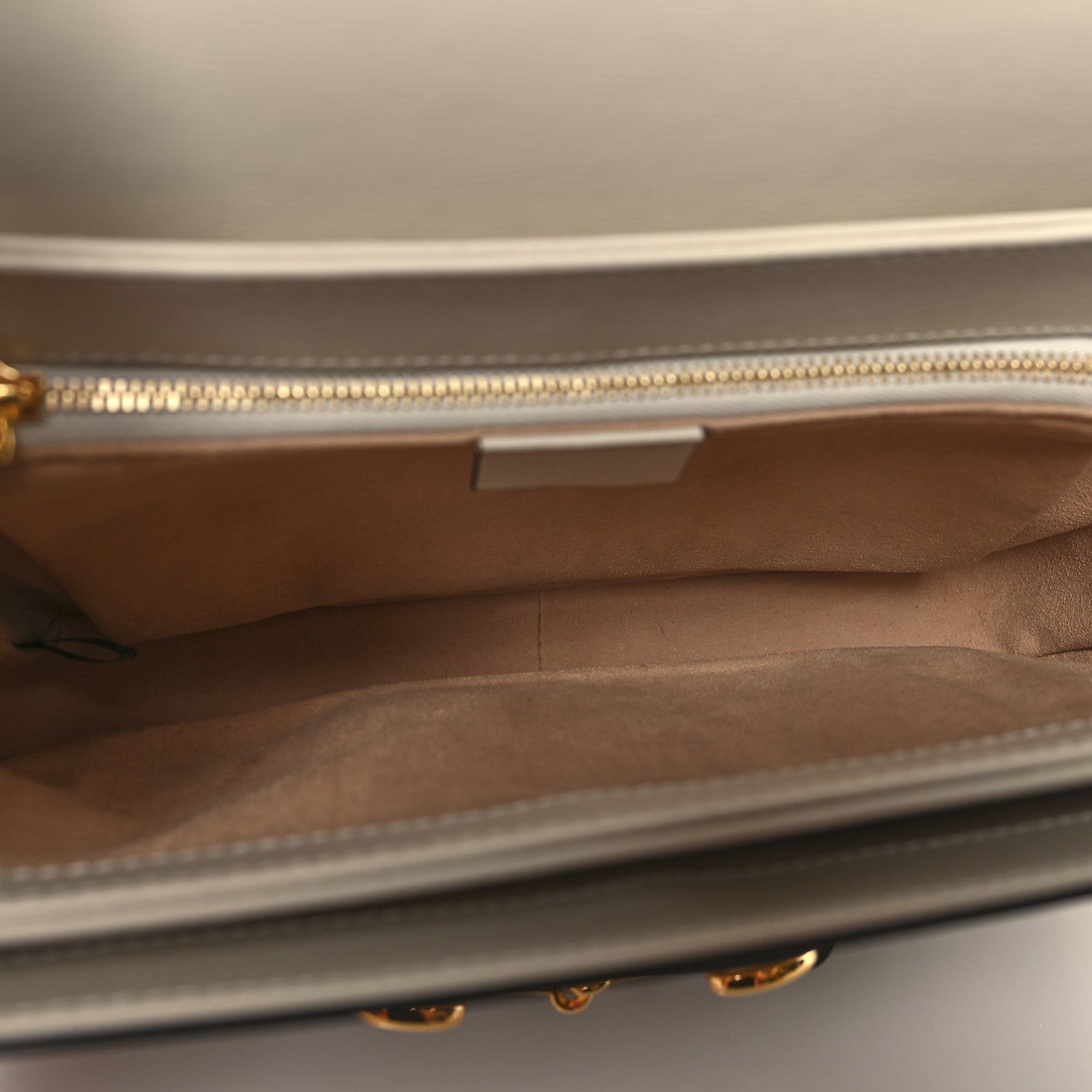 Gucci GG Supreme Monogram Horsebit 1955 Shoulder Bag Beige Mystic White 4 of 9