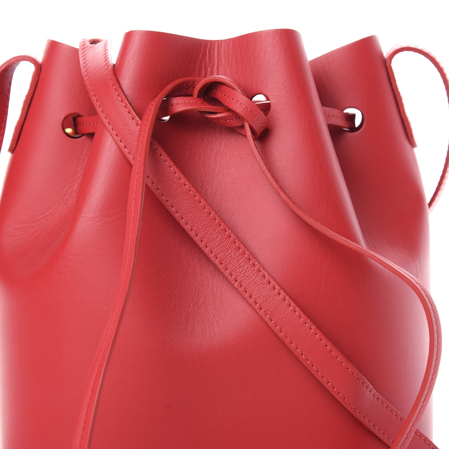 Mansur Gavriel Calfskin Mini Bucket Bag Flamma 8 of 15