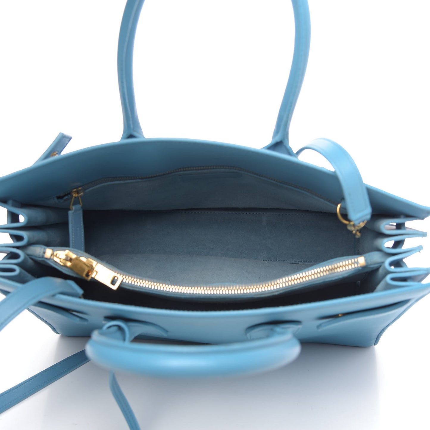 Calfskin Small Sac De Jour Light Blue
