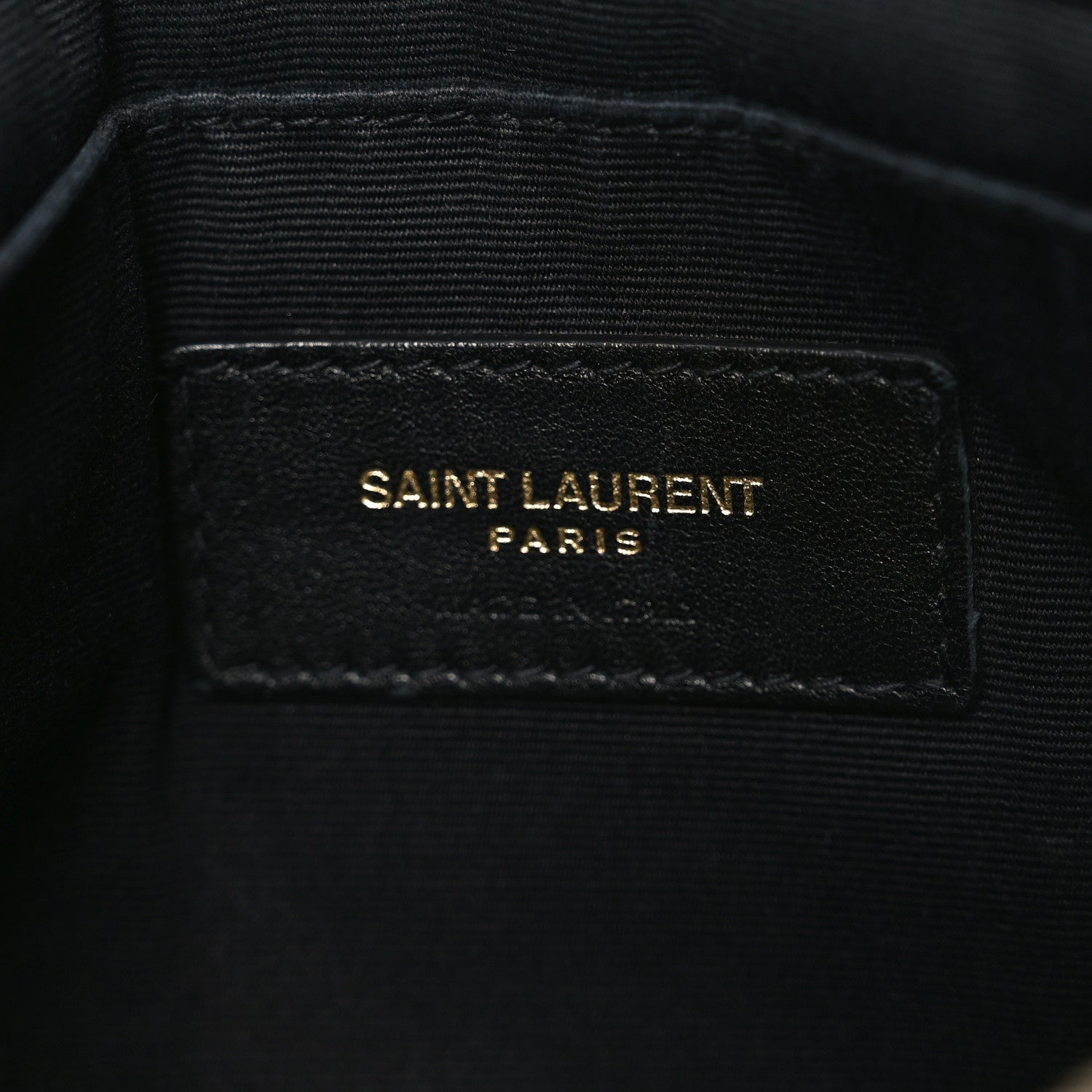 Saint Laurent Lambskin Matelasse Chevron Monogram A5 Wristlet Black 6 of 10