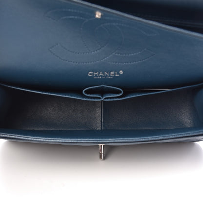 Chanel Pearly Caviar Jumbo Double Flap Blue 5 of 11