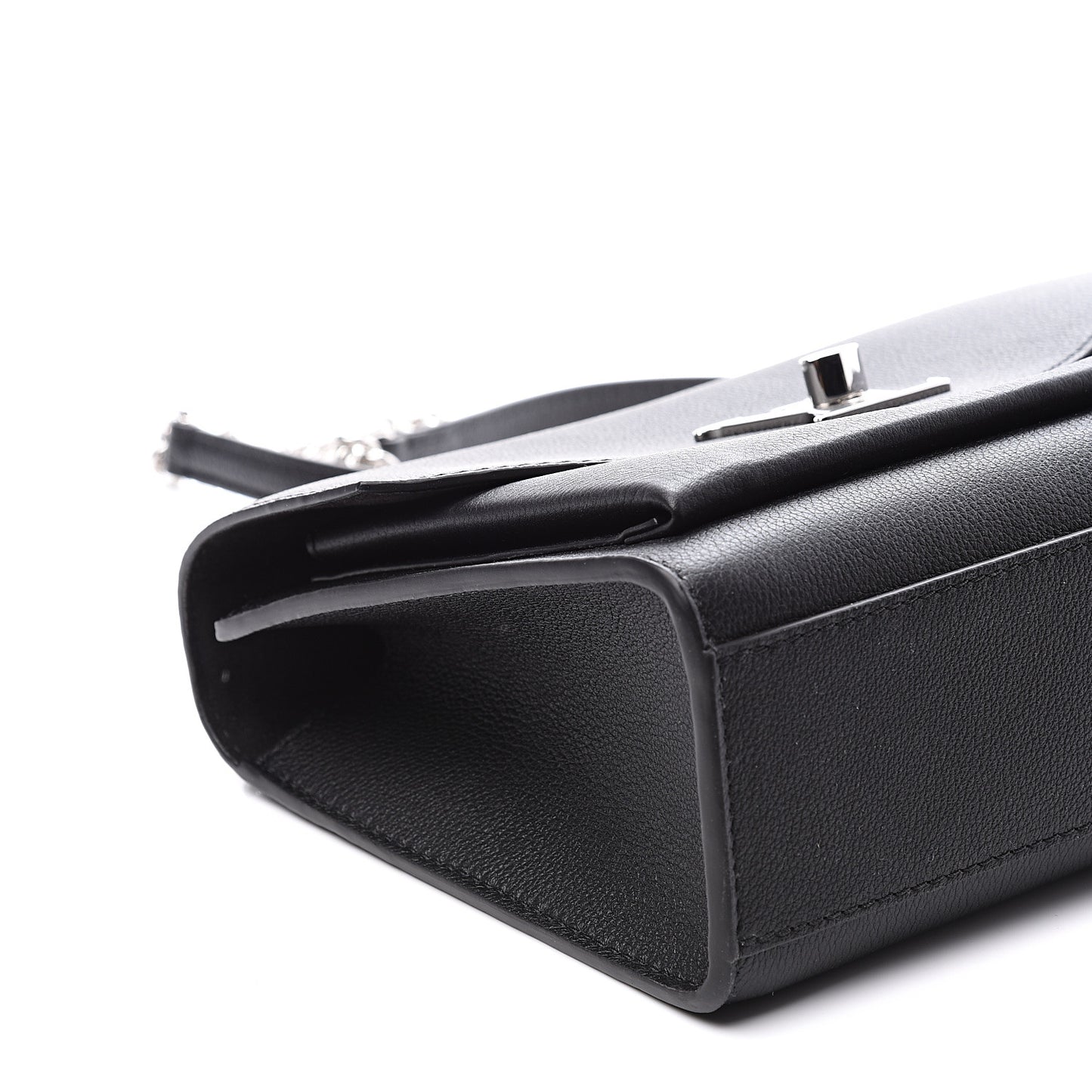 Soft Calfskin My Lockme Chain Bag BB Black