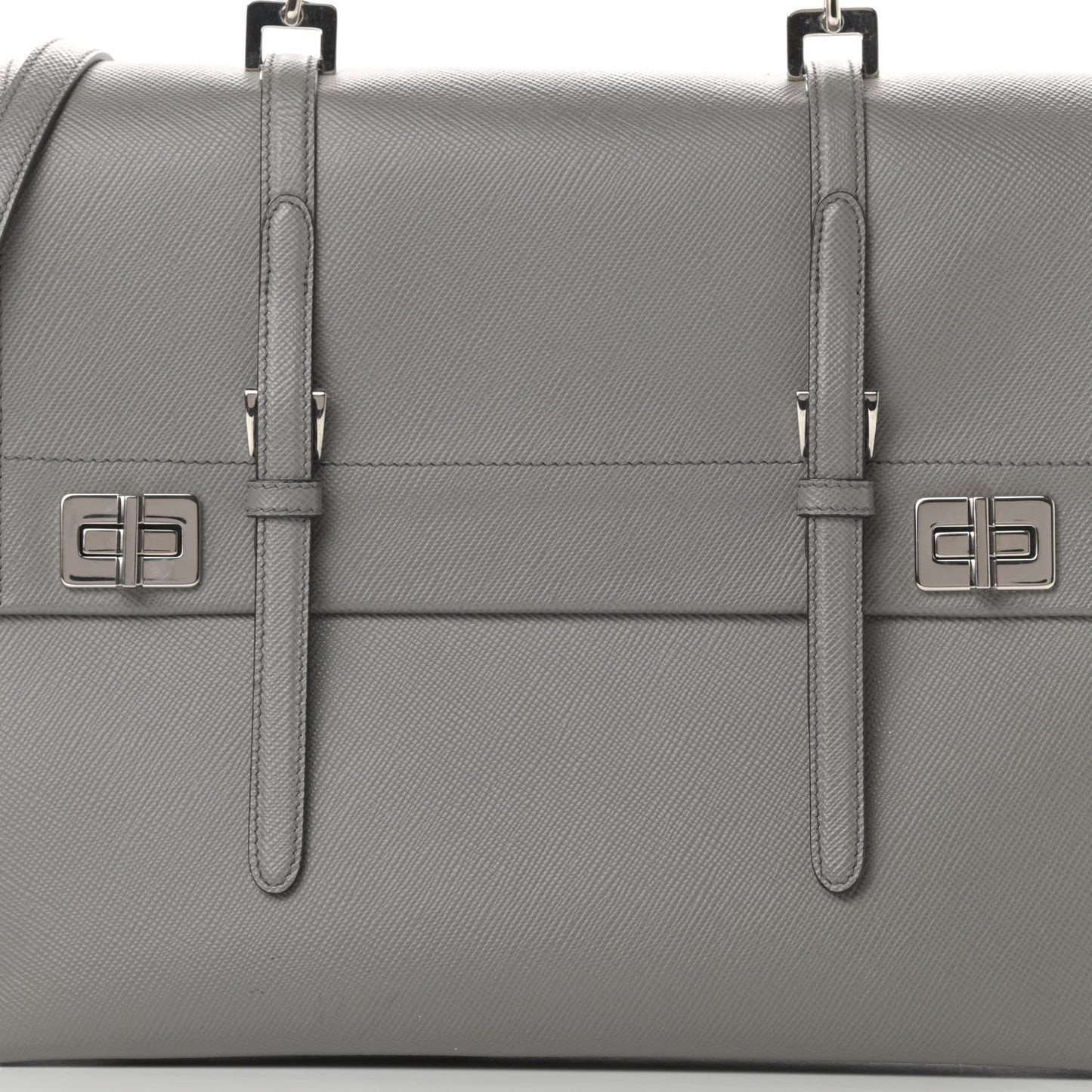 Saffiano Cuir Convertible Top Handle Tote Marmo