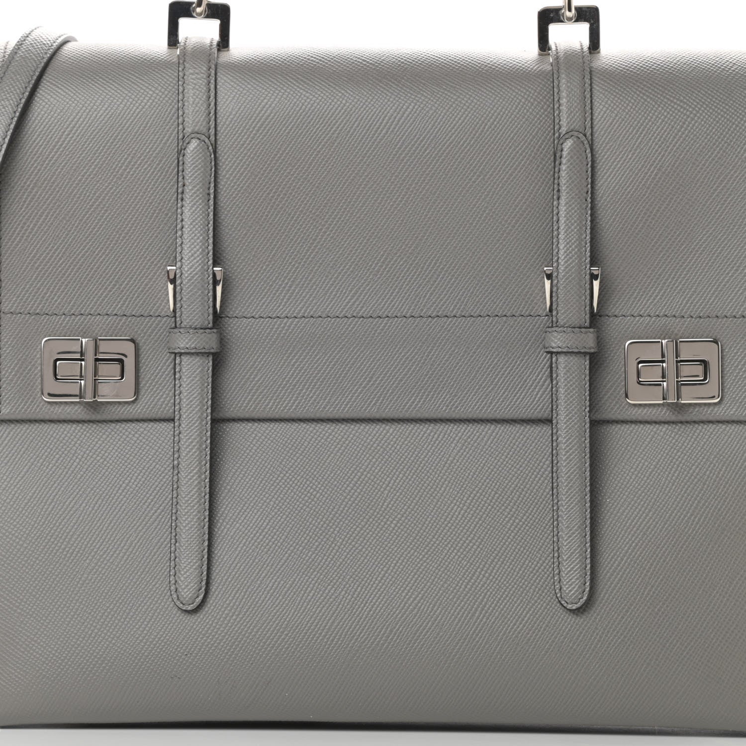 Prada Saffiano Cuir Convertible Top Handle Tote Marmo 11 of 14