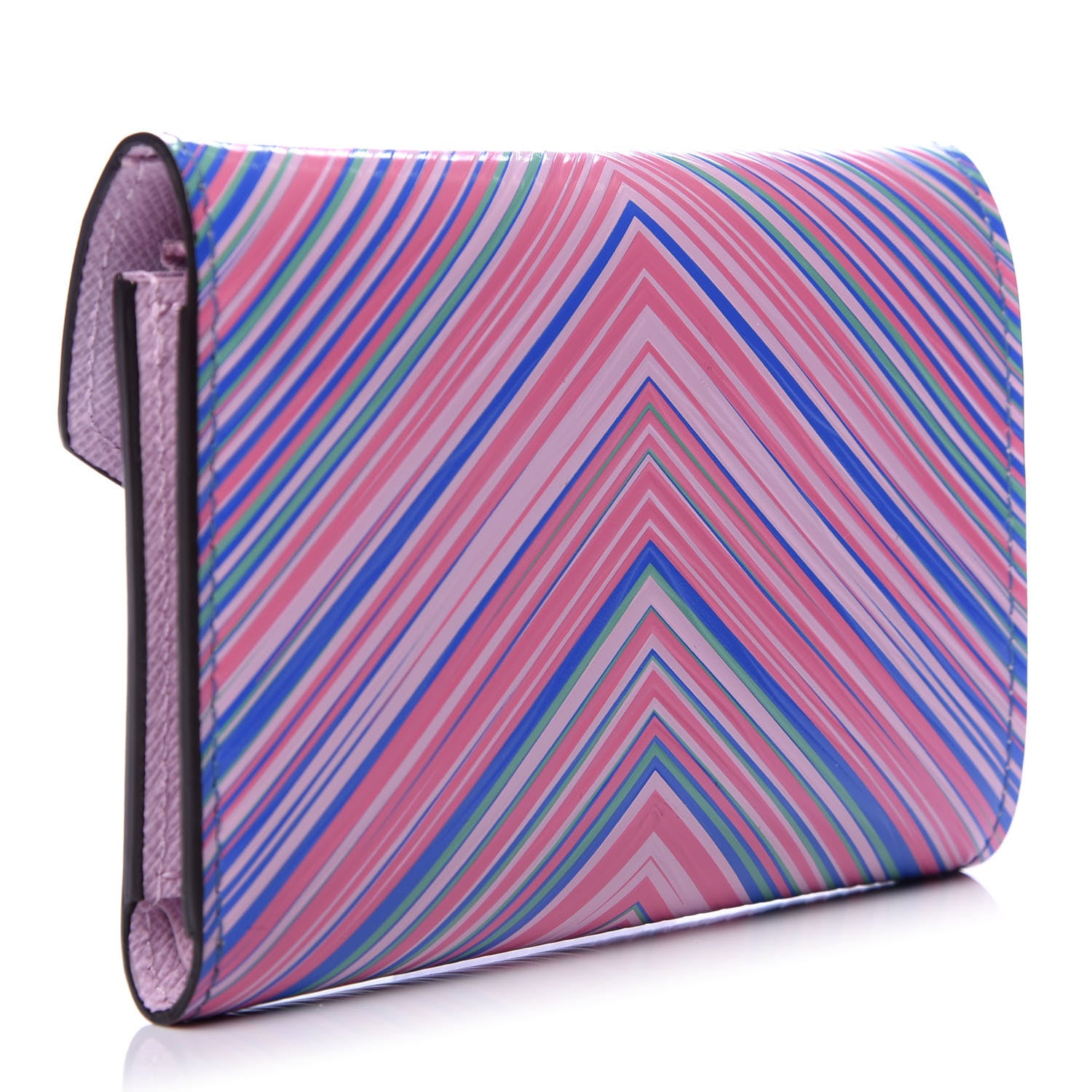 Louis Vuitton Epi Tropical Victorine Wallet Blue Rose 3 of 7