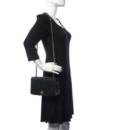 Chanel Lambskin Quilted Small Single Flap Black 2 of 11