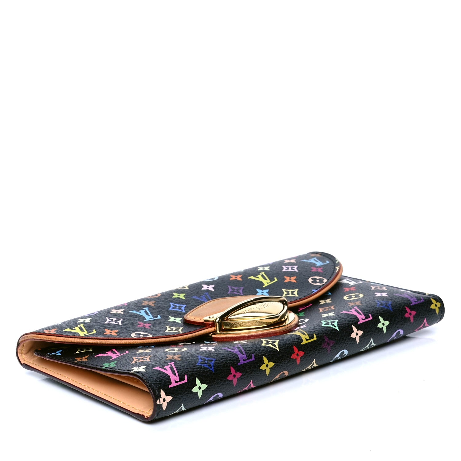 Louis Vuitton Monogram Multicolor Eugenie Wallet Black 4 of 6