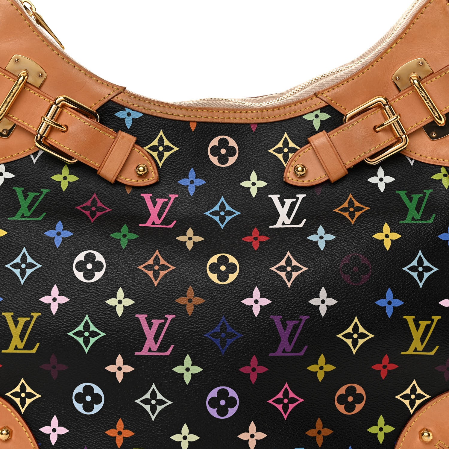 Louis Vuitton Monogram Multicolor Greta Black 7 of 9