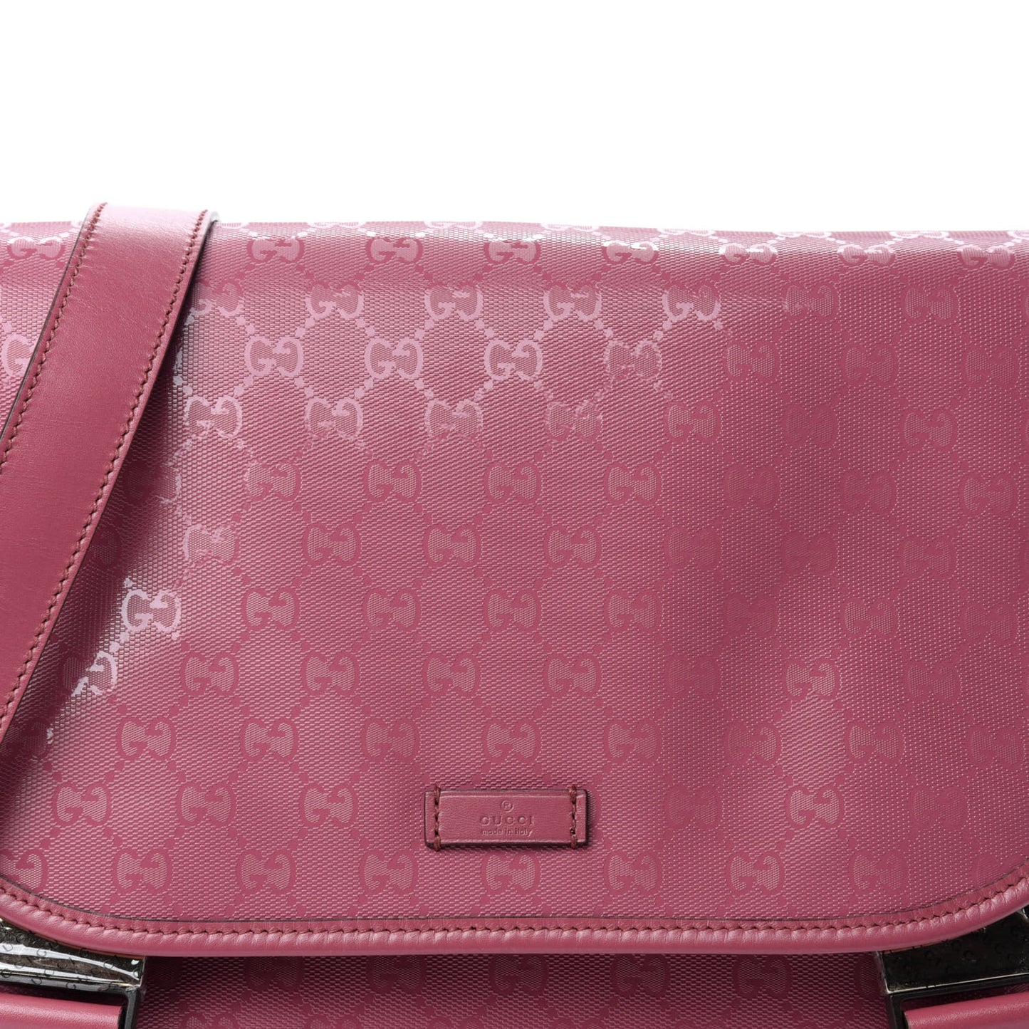 Imprime Monogram Medium Double Buckle Flap Messenger Bag Vintage Rose
