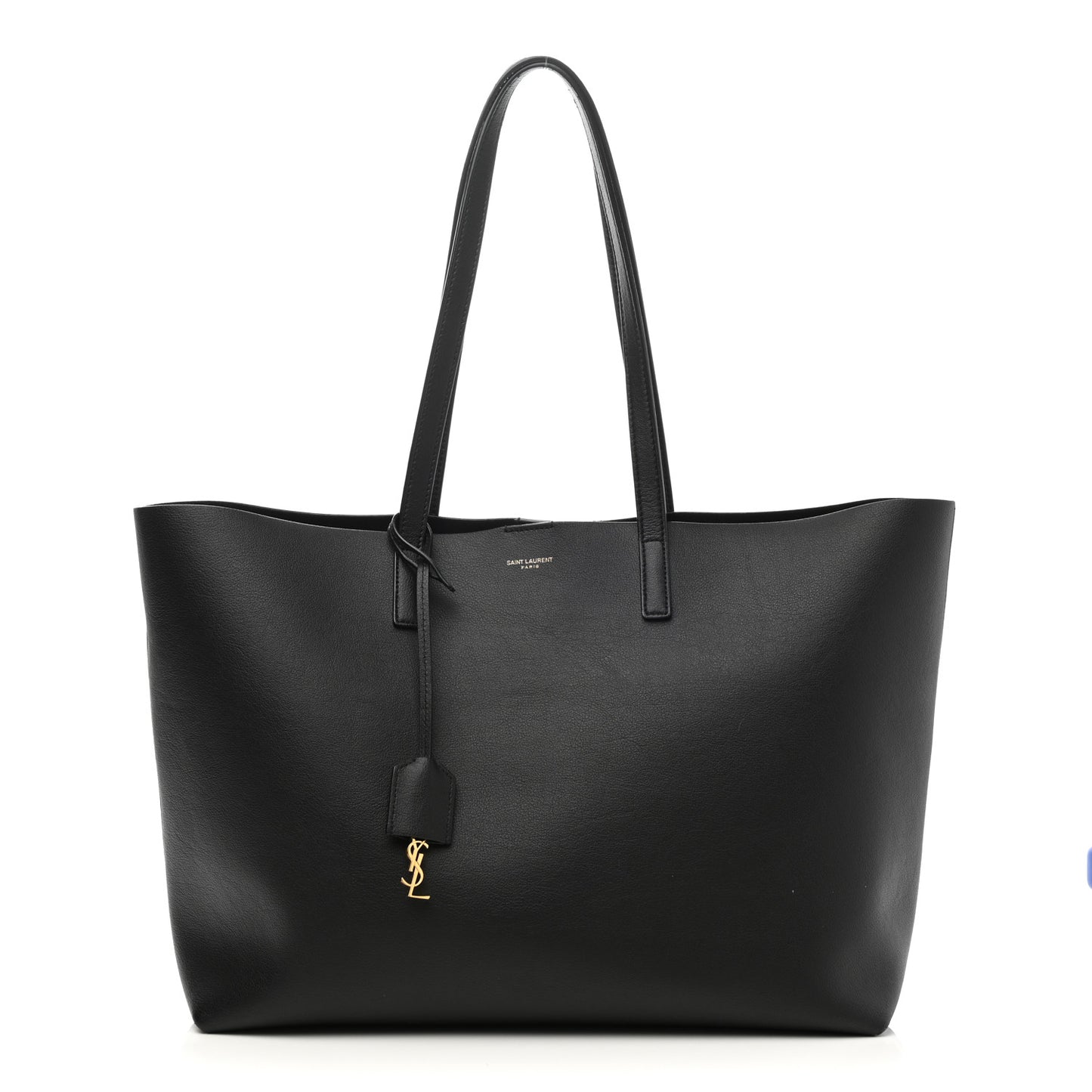 Calfskin Large Shopping Tote Black