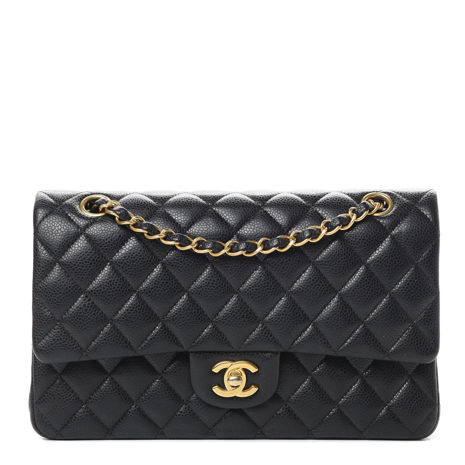 Chanel Caviar Quilted Medium Double Flap Black 1 of 14