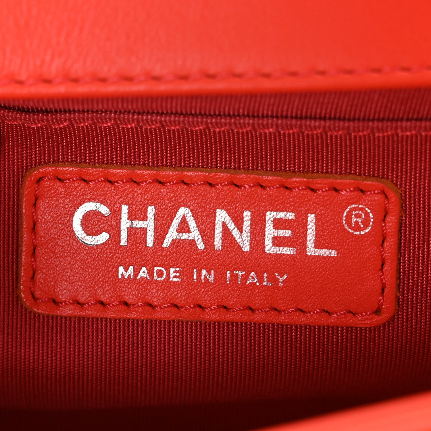 Chanel Calfskin Chevron Quilted Small Boy Flap Coral 6 of 10