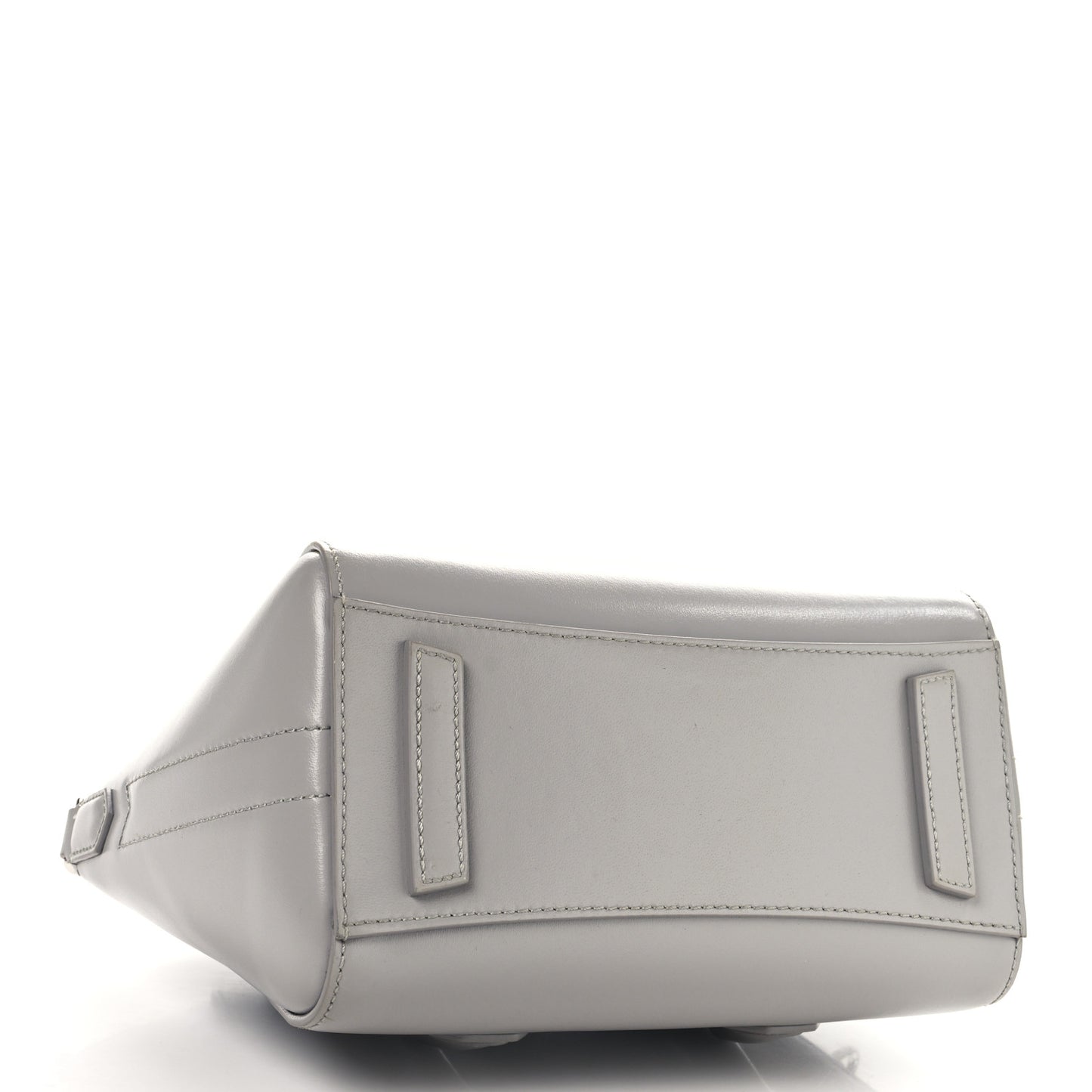 Box Calfskin Mini Lock Antigona Shoulder Bag Cloud Grey
