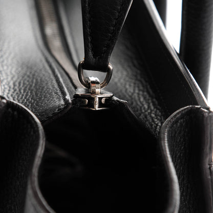 Celine Drummed Calfskin Micro Luggage Black 5 of 8