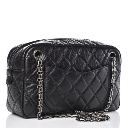 Chanel Aged Calfskin Quilted Medium Reissue Camera Case Black 3 of 7
