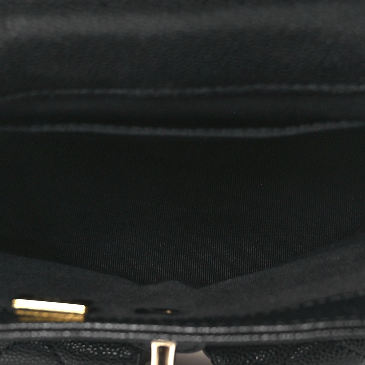 Shiny Caviar Quilted Medium Duma Pockets Drawstring Backpack Black