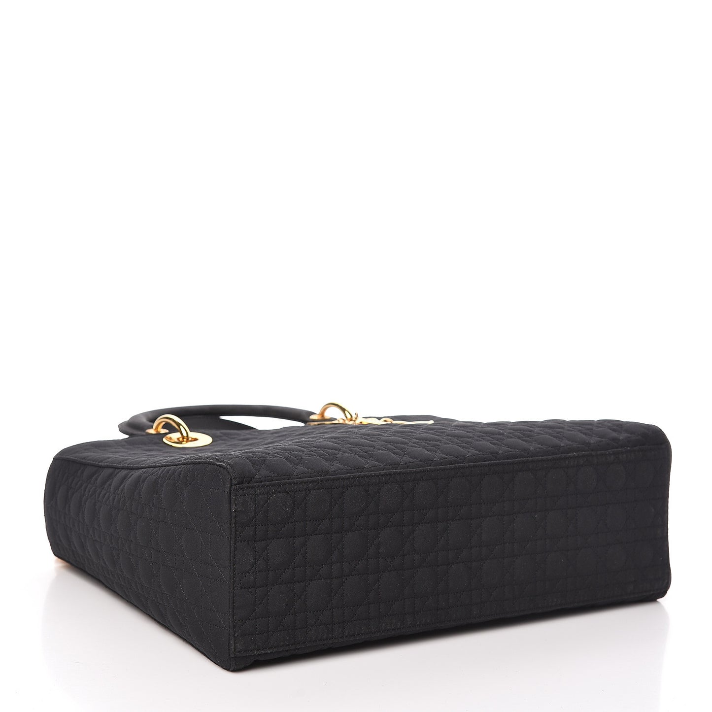 Nylon Cannage Large Lady Dior Black