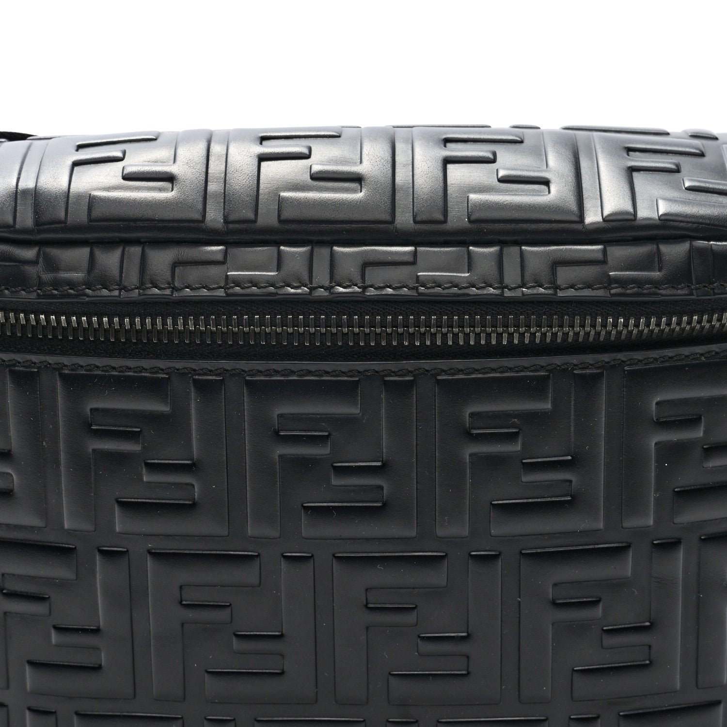 Fendi Nappa FF 1974 Embossed Belt Bag Black Black 7 of 9
