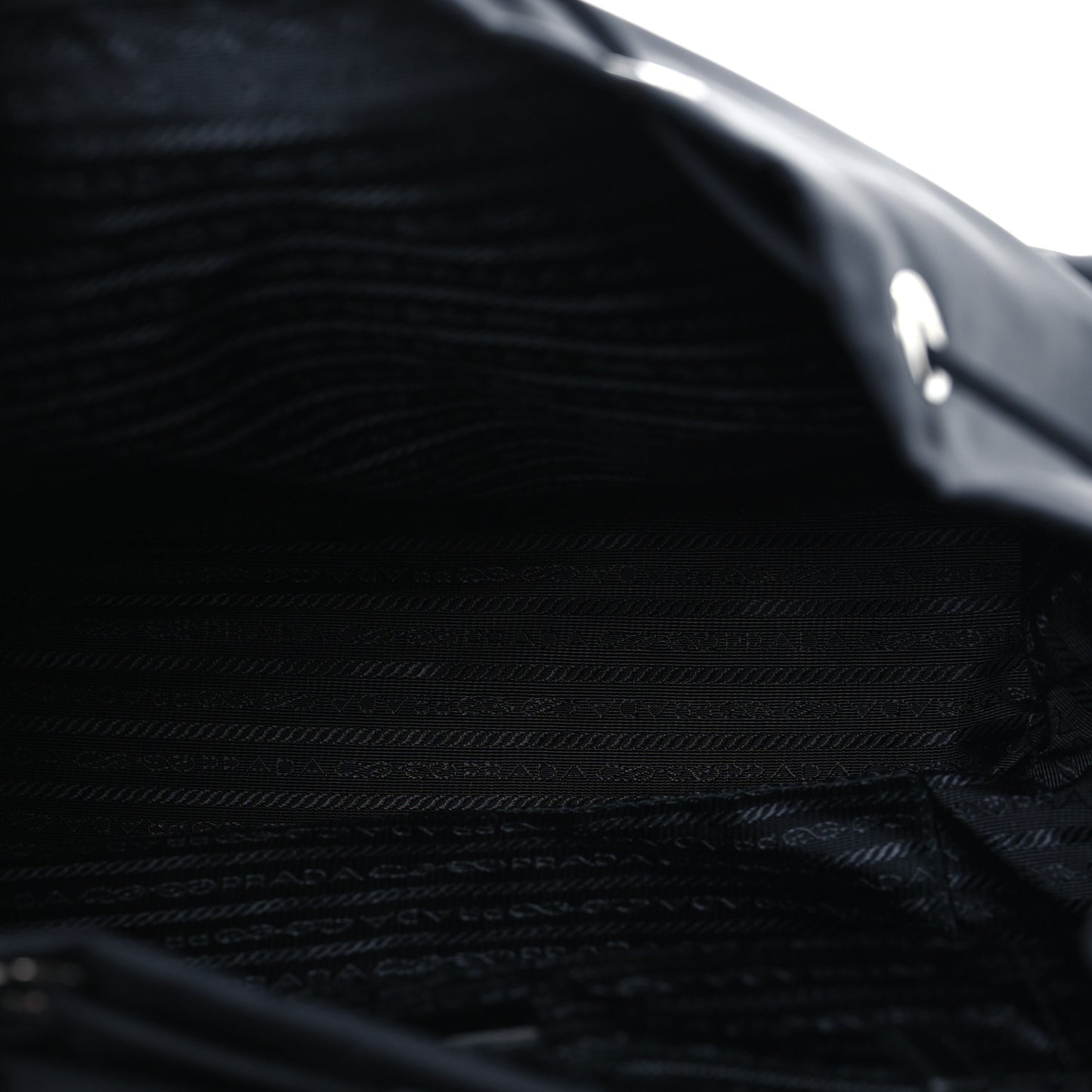 Tessuto Nylon Saffiano Medium Backpack Black