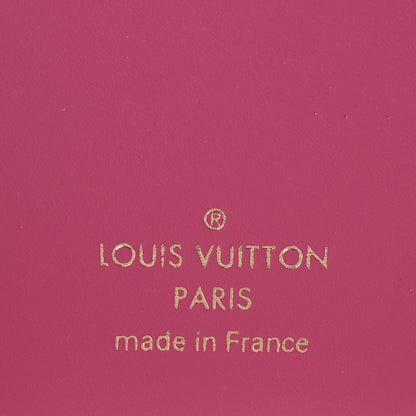 Louis Vuitton Calfskin Nanogram Embossed Victorine Wallet Rose 6 of 6