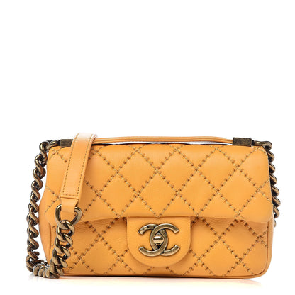 Chanel Calfskin Quilted Mini Urban Day Flap Yellow 1 of 11