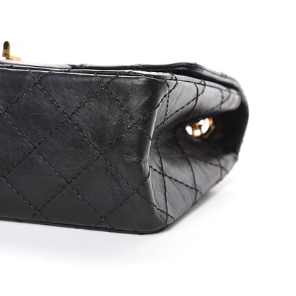 Chanel Aged Calfskin Quilted 2.55 Reissue Mini Flap Black 9 of 11