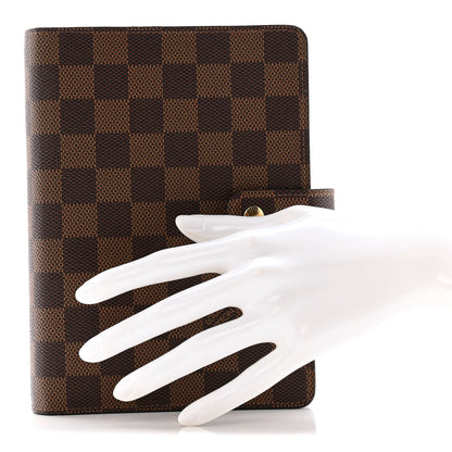 Louis Vuitton Damier Ebene Medium Ring Agenda Cover 2 of 8