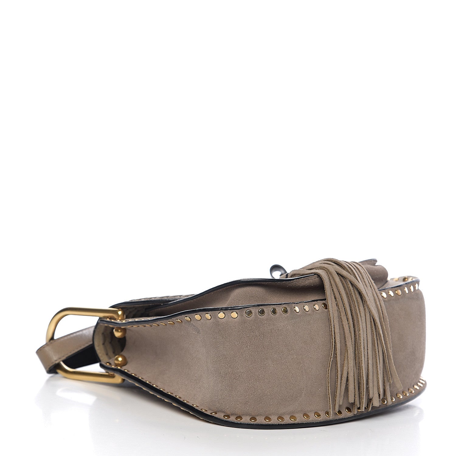 Chloe Suede Braided Small Hudson Shoulder Bag Motty Grey 3 of 11