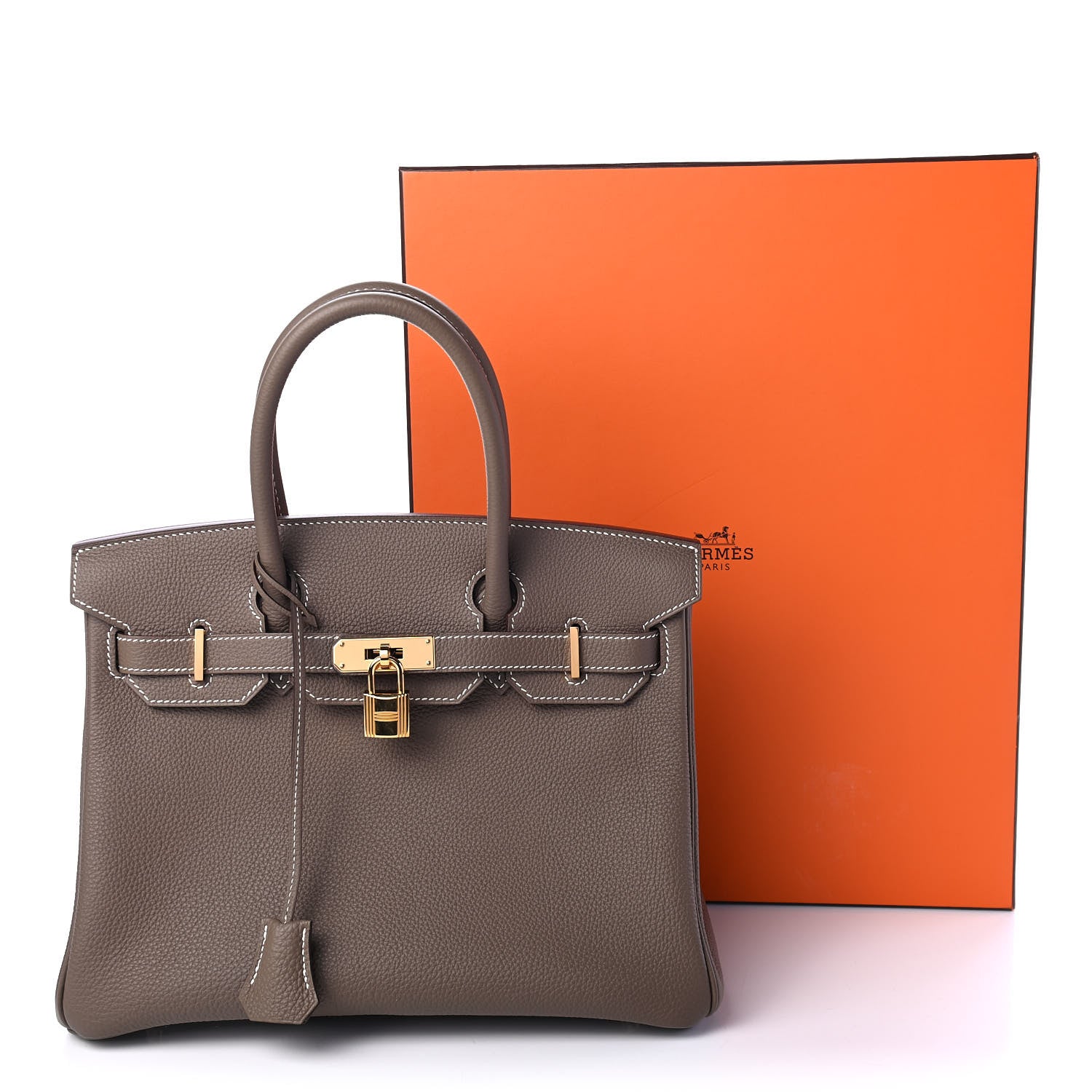 Hermes Togo Birkin 30 Etoupe 11 of 11