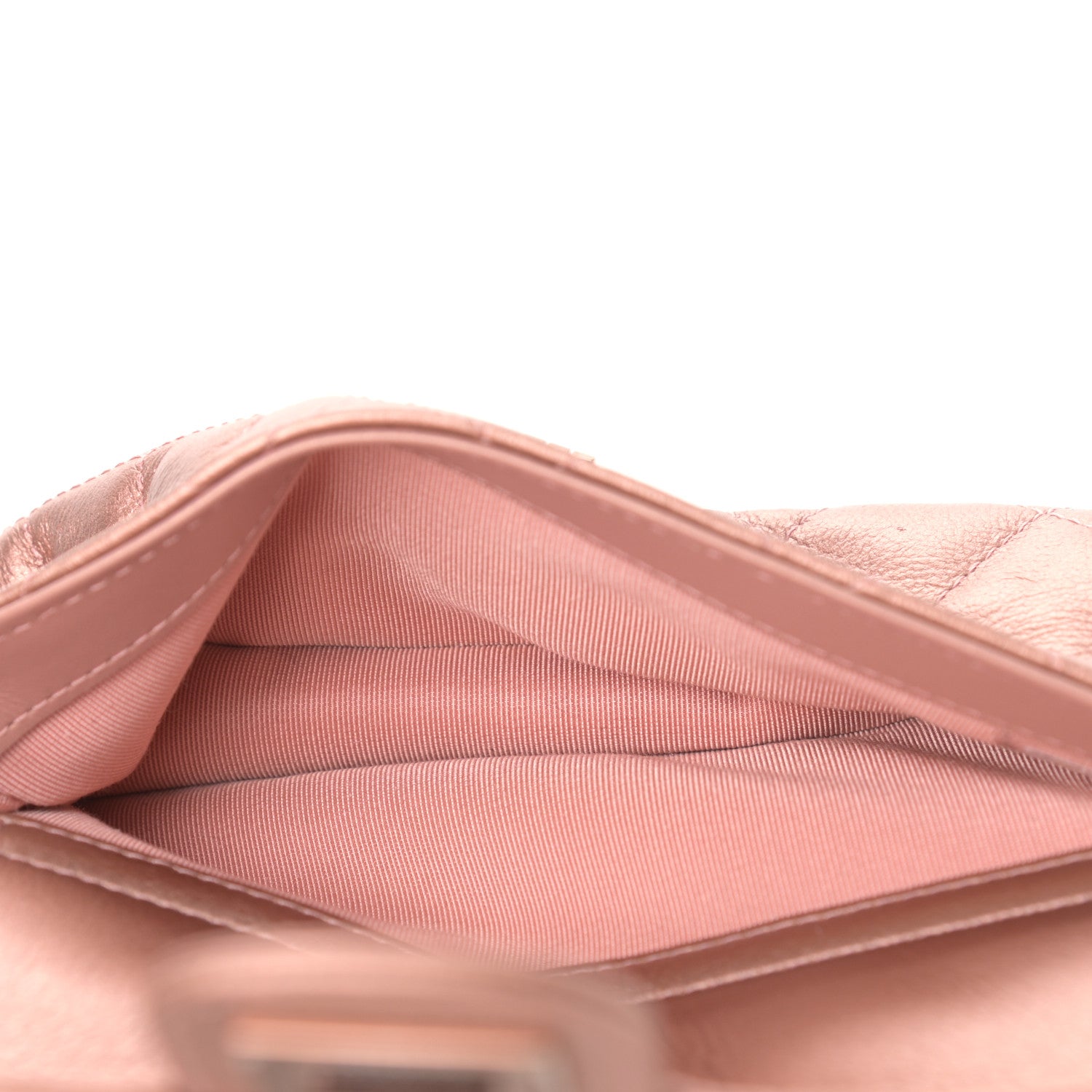 Chanel Metallic Grained Calfskin Quilted 2.55 Reissue Phone Holder With Chain Copper 4 of 10