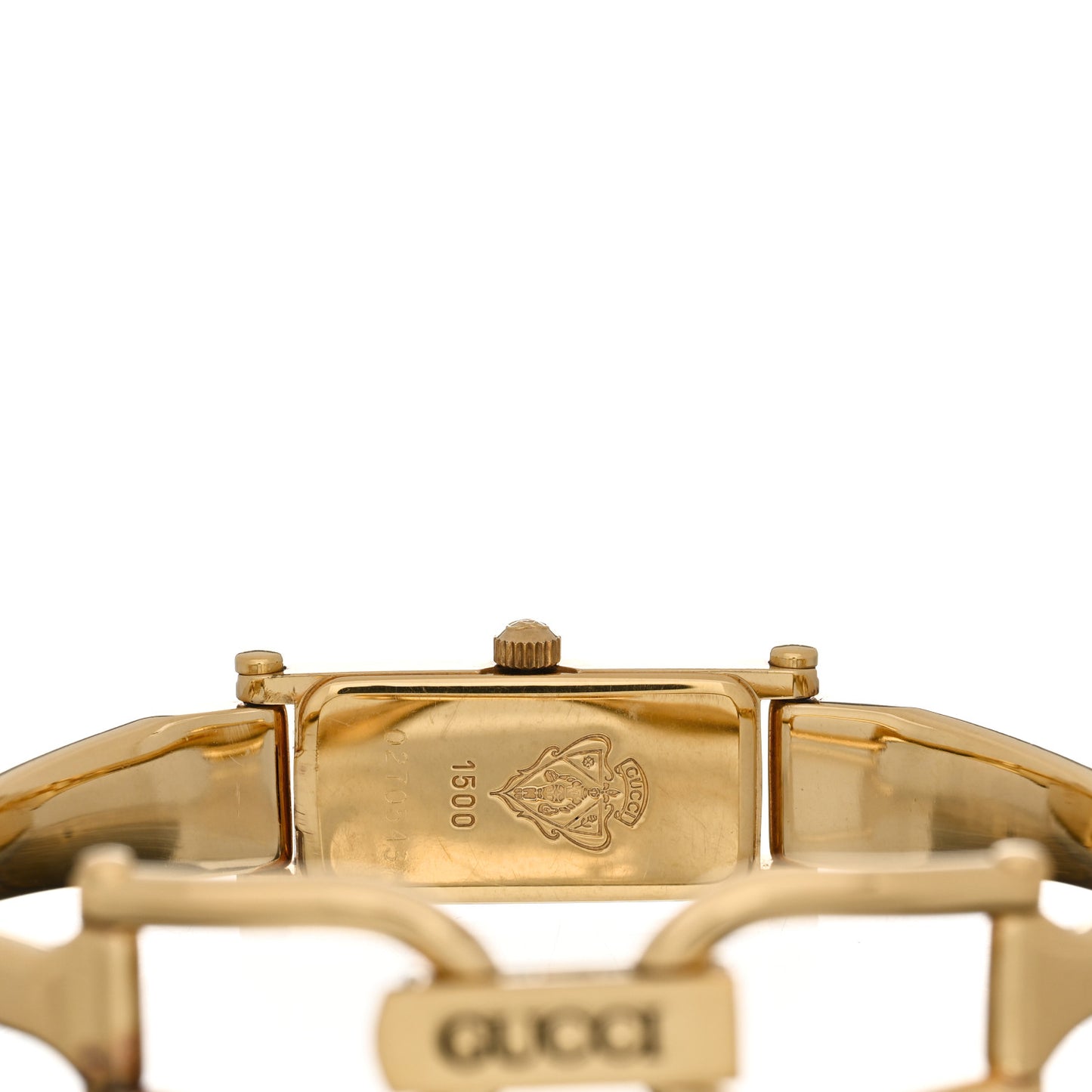 Stainless Steel 12mm 1500L Horsebit Quartz Watch Gold