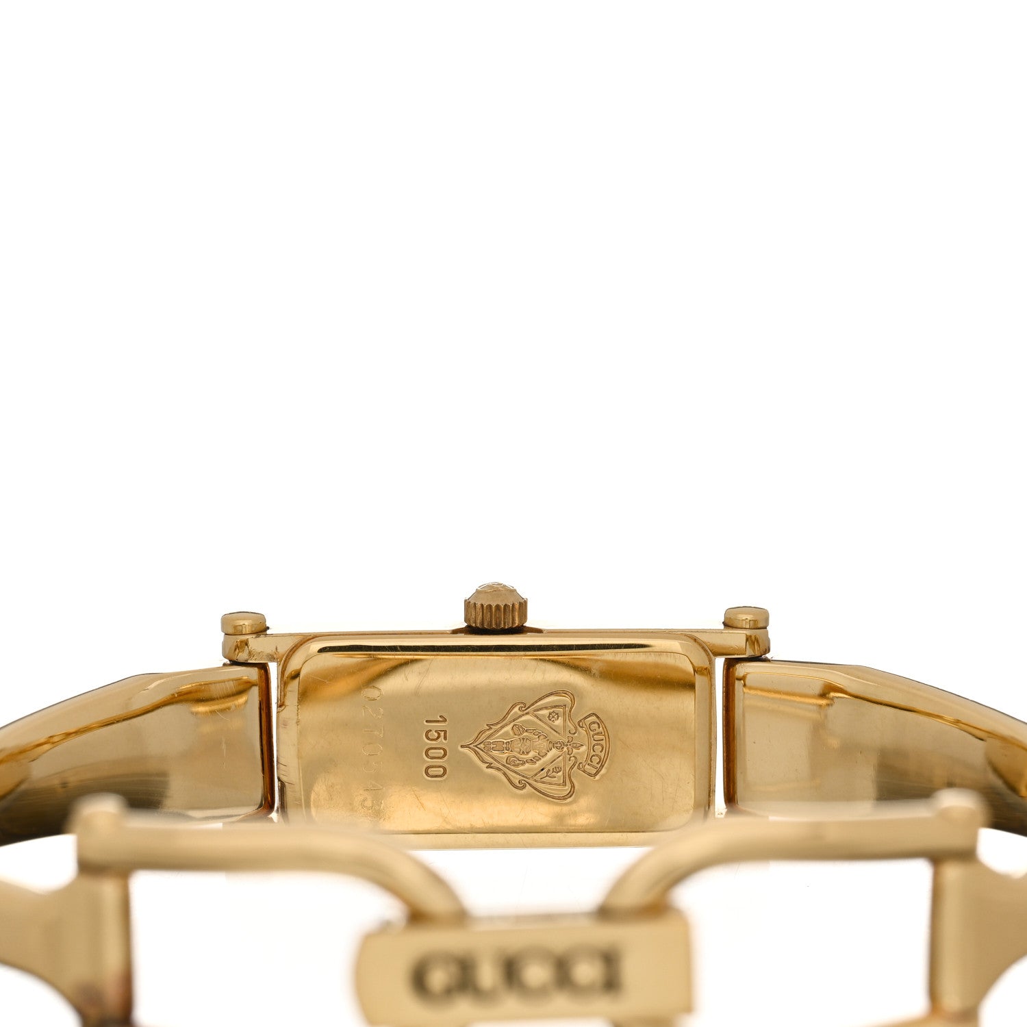 Gucci Stainless Steel 12mm 1500L Horsebit Quartz Watch Gold 4 of 5