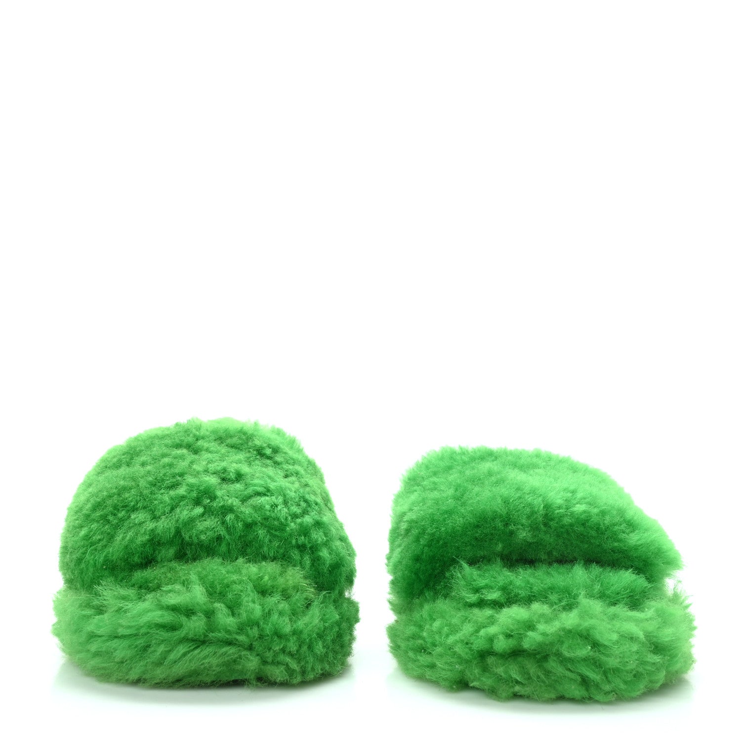 Bottega Veneta Shearling Resort Teddy Slides 38 Parakeet 2 of 6