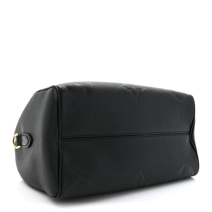 Louis Vuitton Empreinte Monogram Giant Speedy Bandouliere 25 Black 4 of 12