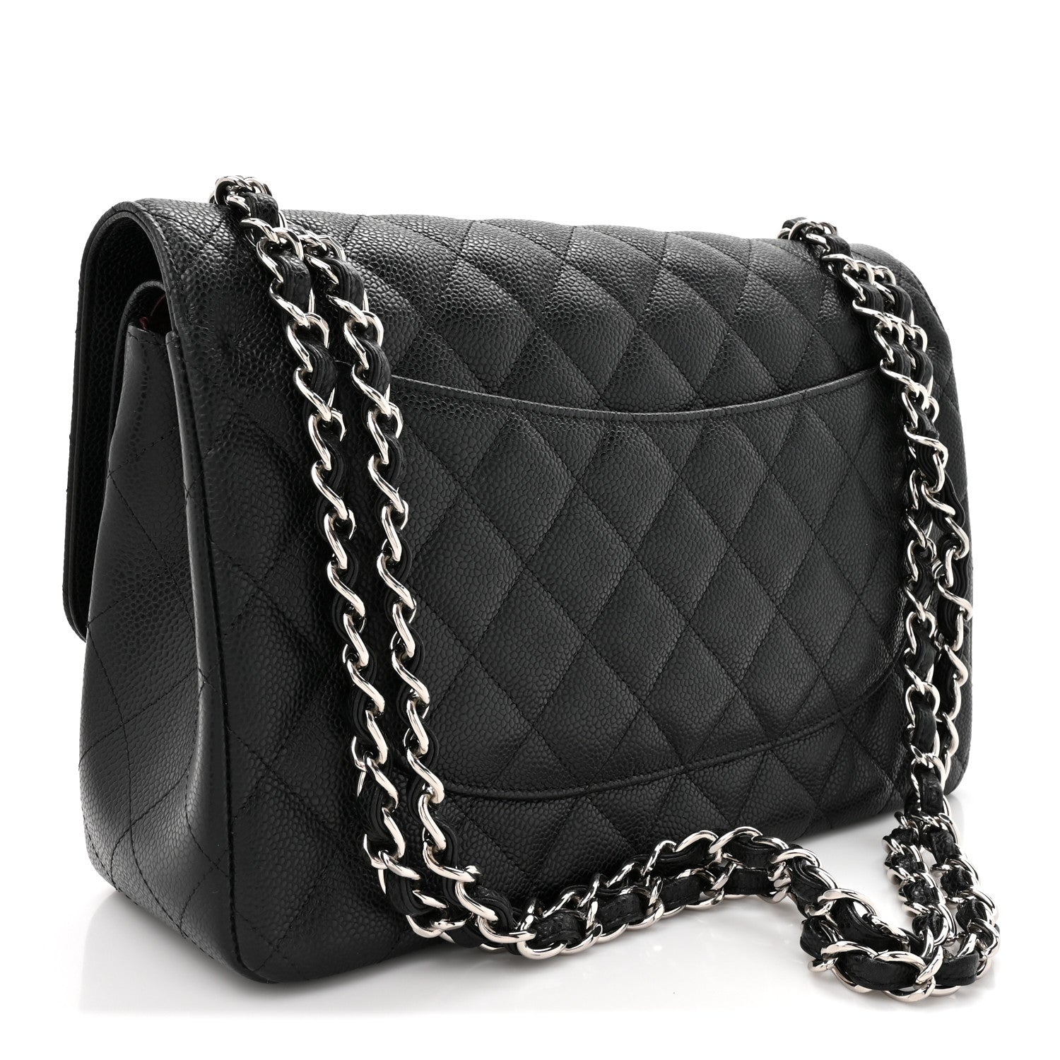 Chanel Caviar Quilted Jumbo Double Flap Black 3 of 10